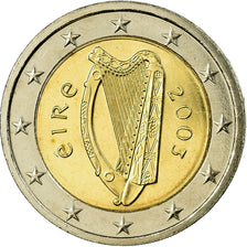REPUBBLICA D’IRLANDA, 2 Euro, 2003, FDC, Bi-metallico, KM:39