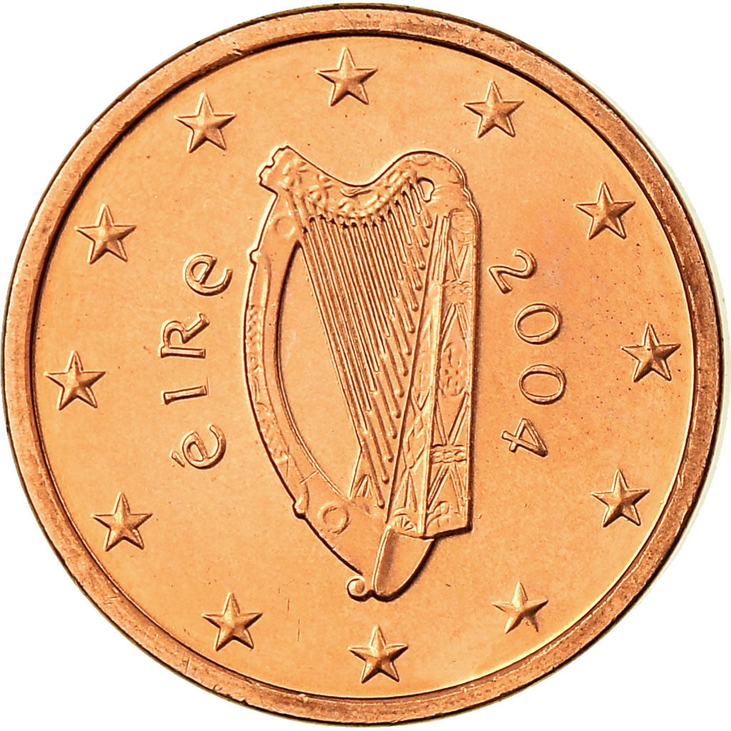 IRELAND REPUBLIC, Euro Cent, 2004, STGL, Copper Plated Steel, KM:32