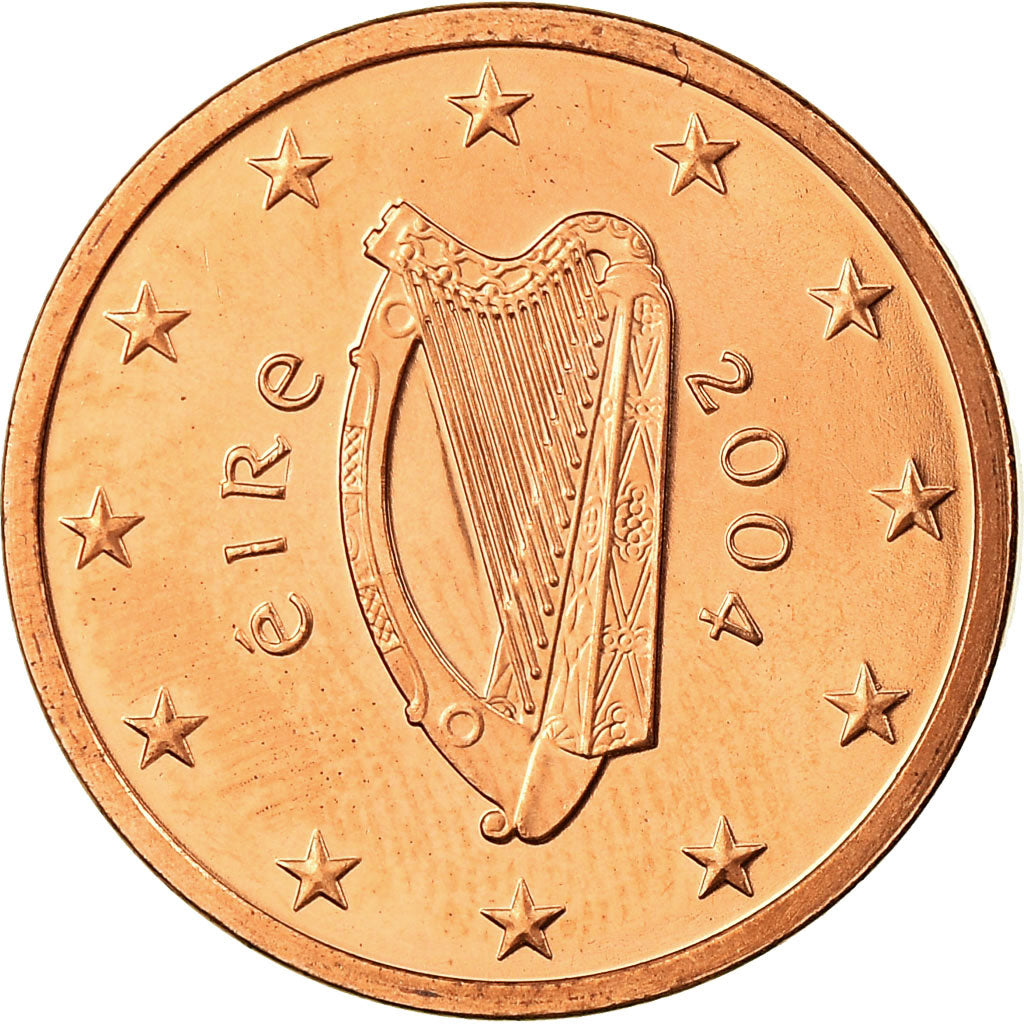 REPUBLIEK IERLAND, 5 Euro Cent, 2004, FDC, Copper Plated Steel, KM:34