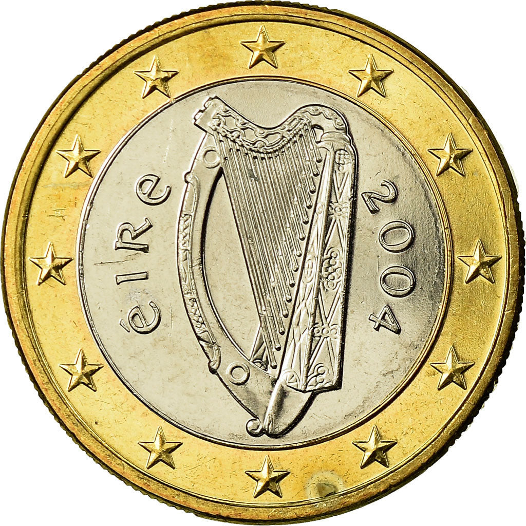 IRELAND REPUBLIC, Euro, 2004, MS(65-70), Bi-Metallic, KM:38