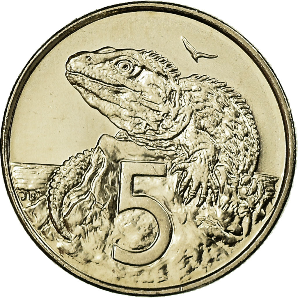 Coin, New Zealand, Elizabeth II, 5 Cents, 2003, MS(63), Copper-nickel, KM:116