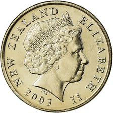 Coin, New Zealand, Elizabeth II, 10 Cents, 2003, MS(63), Copper-nickel, KM:117