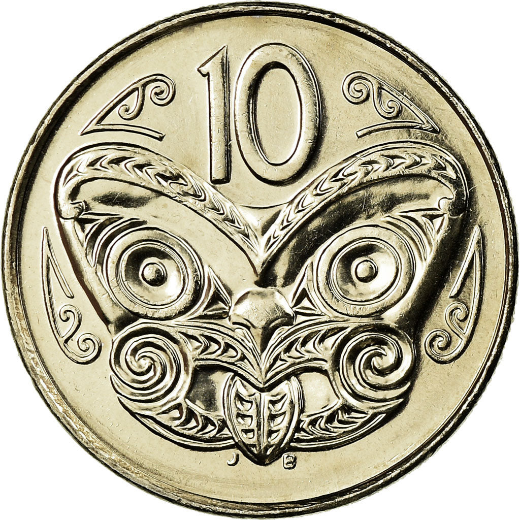 Coin, New Zealand, Elizabeth II, 10 Cents, 2003, MS(63), Copper-nickel, KM:117