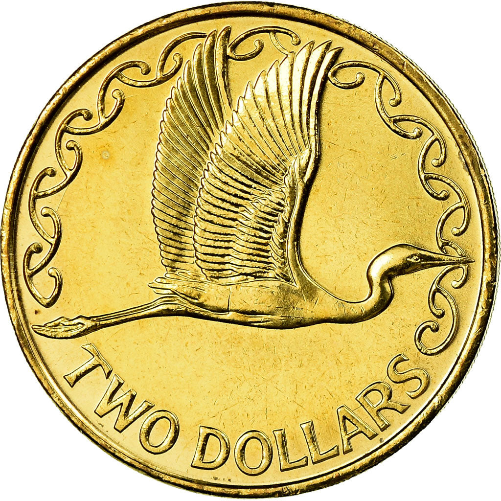 Coin, New Zealand, Elizabeth II, 2 Dollars, 2003, MS(63), Aluminum-Bronze