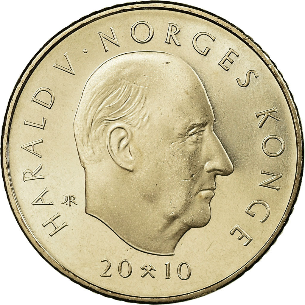 Coin, Norway, Harald V, 10 Kroner, 2010, Royal Norwegian Mint, MS(63)