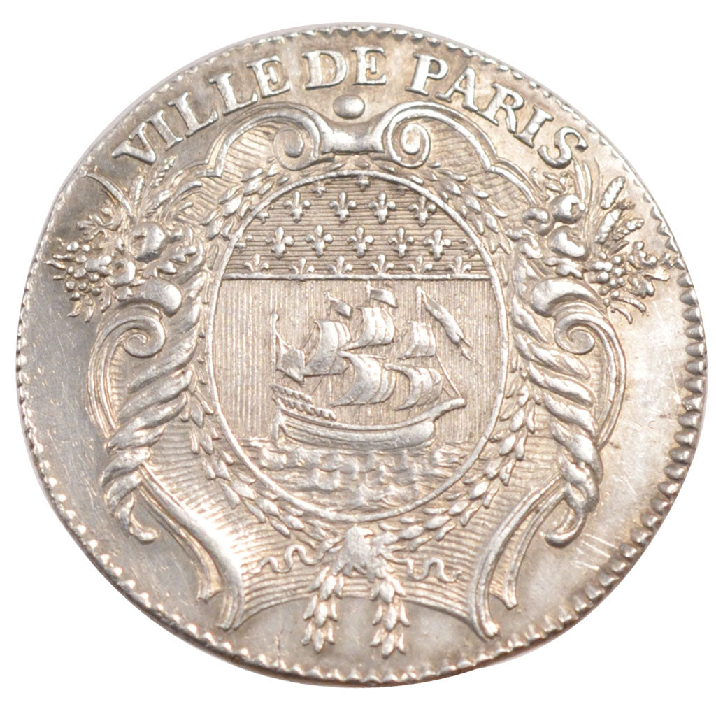 France, Royal, Token, 1771, MS(60-62), Silver, Feuardent #3743, 10.00