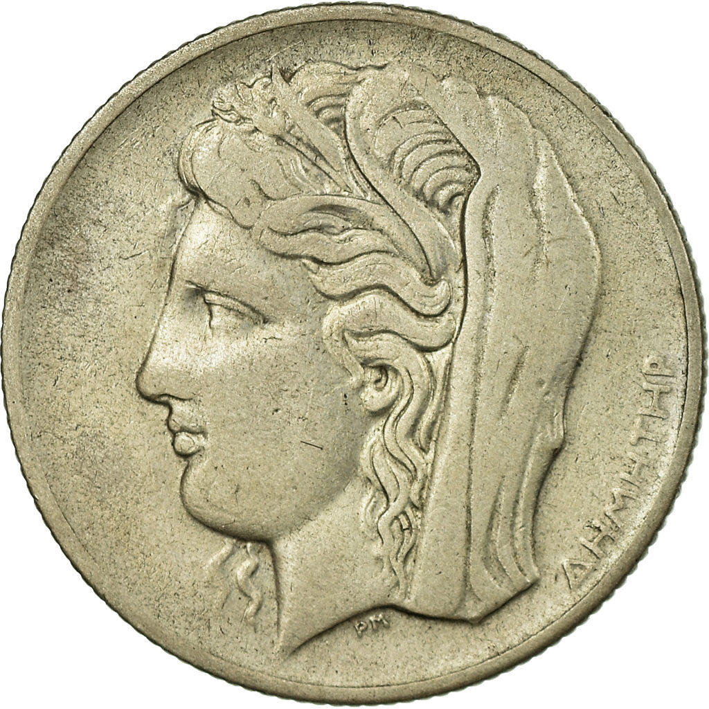 Coin, Greece, 10 Drachmai, 1930, VF(30-35), Silver, KM:72