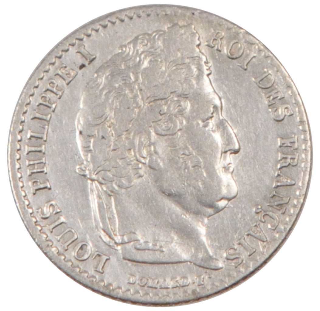 FRANCE, Louis-Philippe, 1/4 Franc, 1834, Paris, KM #740.1, AU(50-53), Silver,...