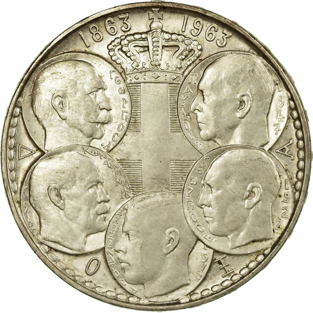 Coin, Greece, Paul I, 30 Drachmai, 1963, EF(40-45), Silver, KM:86