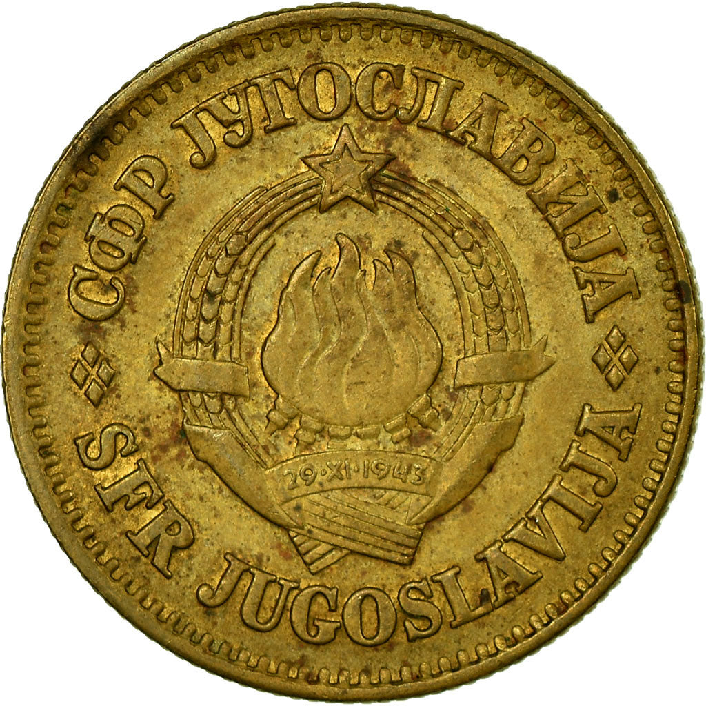 Moneta, Iugoslavia, 50 Para, 1975, BB, Ottone, KM:46.1