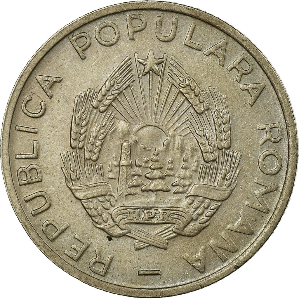 Coin, Romania, 25 Bani, 1954, EF(40-45), Copper-nickel, KM:85.2