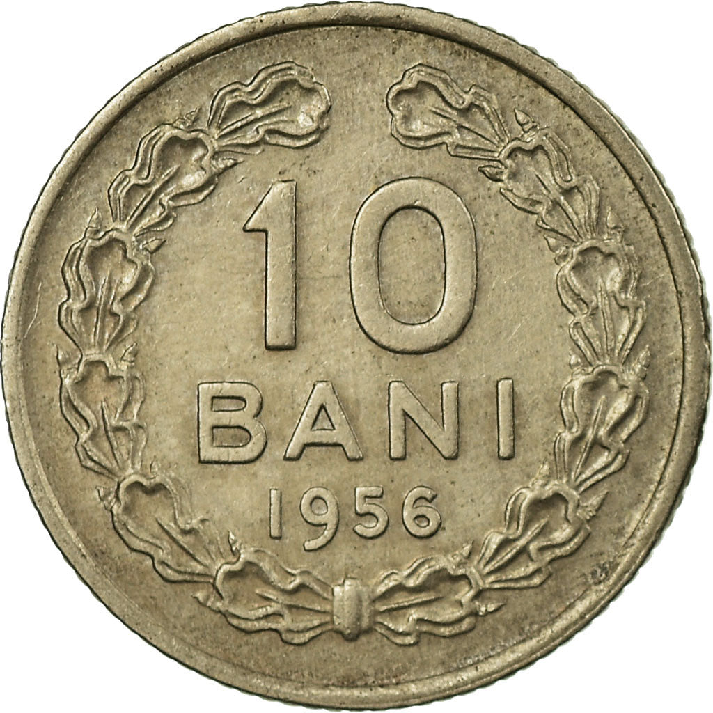 Coin, Romania, 10 Bani, 1956, EF(40-45), Copper-nickel, KM:84.3