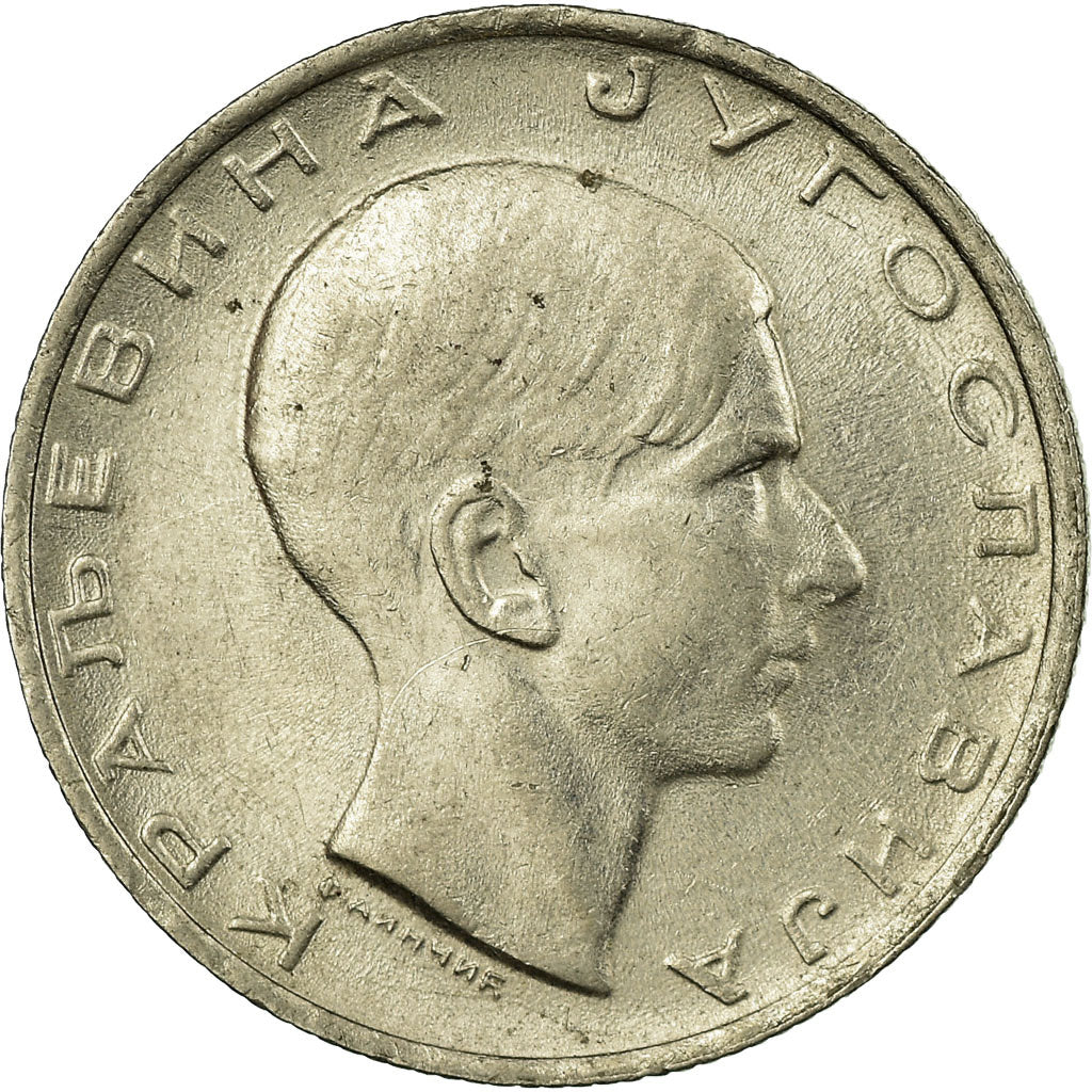 Monnaie, Yougoslavie, Petar II, 10 Dinara, 1938, SUP, Nickel, KM:22