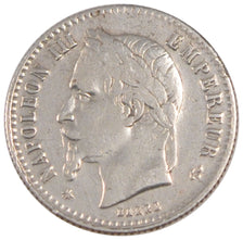 FRANCE, Napoléon III, 50 Centimes, 1867, Paris, KM #814.1, EF(40-45), Silver, 18