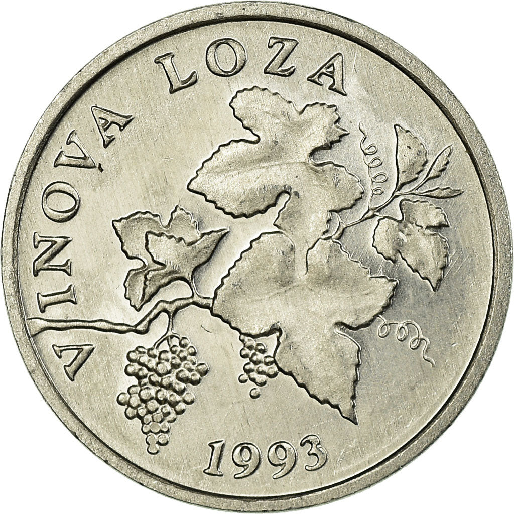 Coin, Croatia, 2 Lipe, 1993, AU(55-58), Aluminum, KM:4