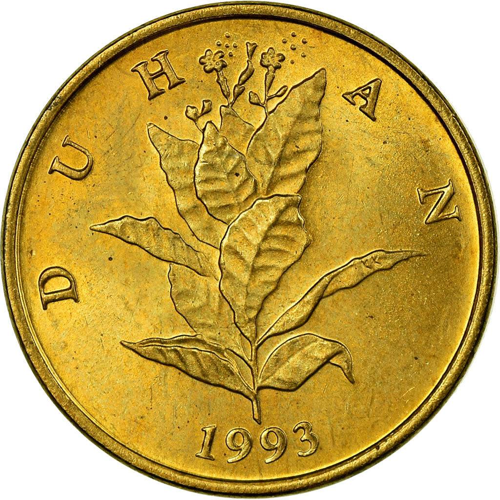 Coin, Croatia, 10 Lipa, 1993, EF(40-45), Brass plated steel, KM:6