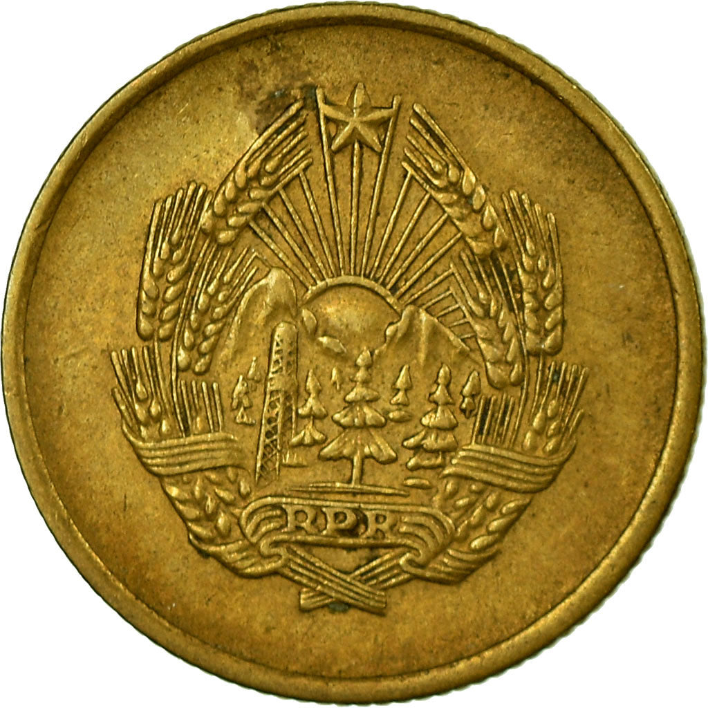 Coin, Romania, 5 Bani, 1956, EF(40-45), Copper-Nickel-Zinc, KM:83.2