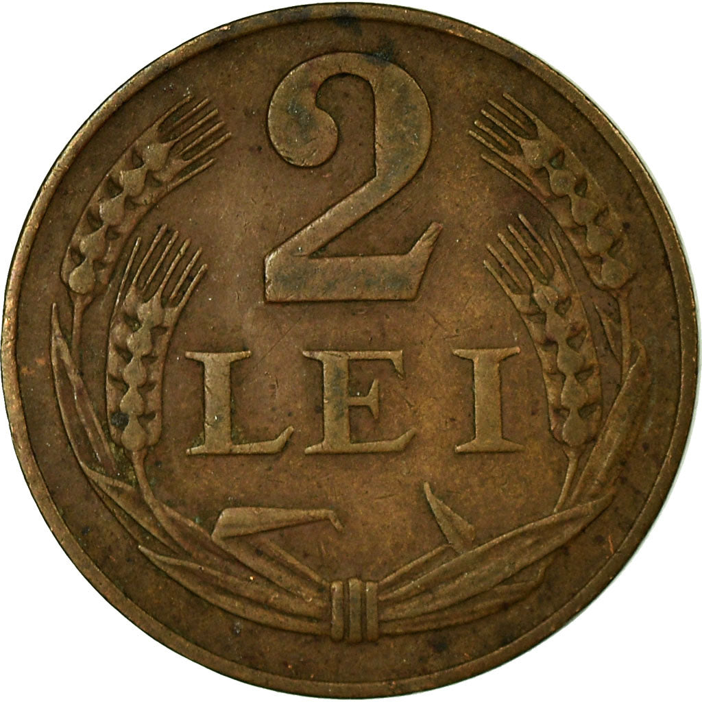 Coin, Romania, Mihai I, 2 Lei, 1947, EF(40-45), Bronze, KM:74