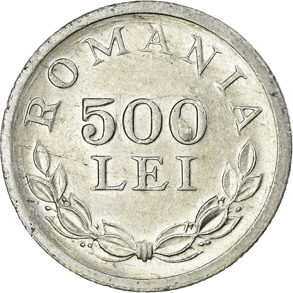 Monnaie, Roumanie, Mihai I, 500 Lei, 1946, TTB, Aluminium, KM:68