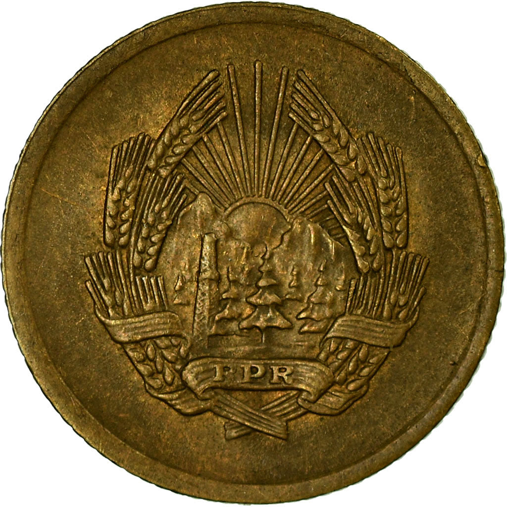 Coin, Romania, Ban, 1952, EF(40-45), Copper-Nickel-Zinc, KM:81.1