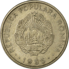 Moneta, Romania, 50 Bani, 1955, BB, Rame-nichel, KM:86