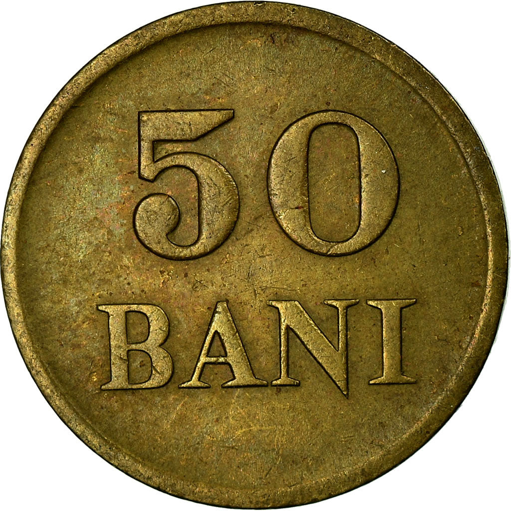 Coin, Romania, Mihai I, 50 Bani, 1947, EF(40-45), Brass, KM:72