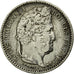 Coin, France, Louis-Philippe, 25 Centimes, 1845, Rouen, EF(40-45), Silver