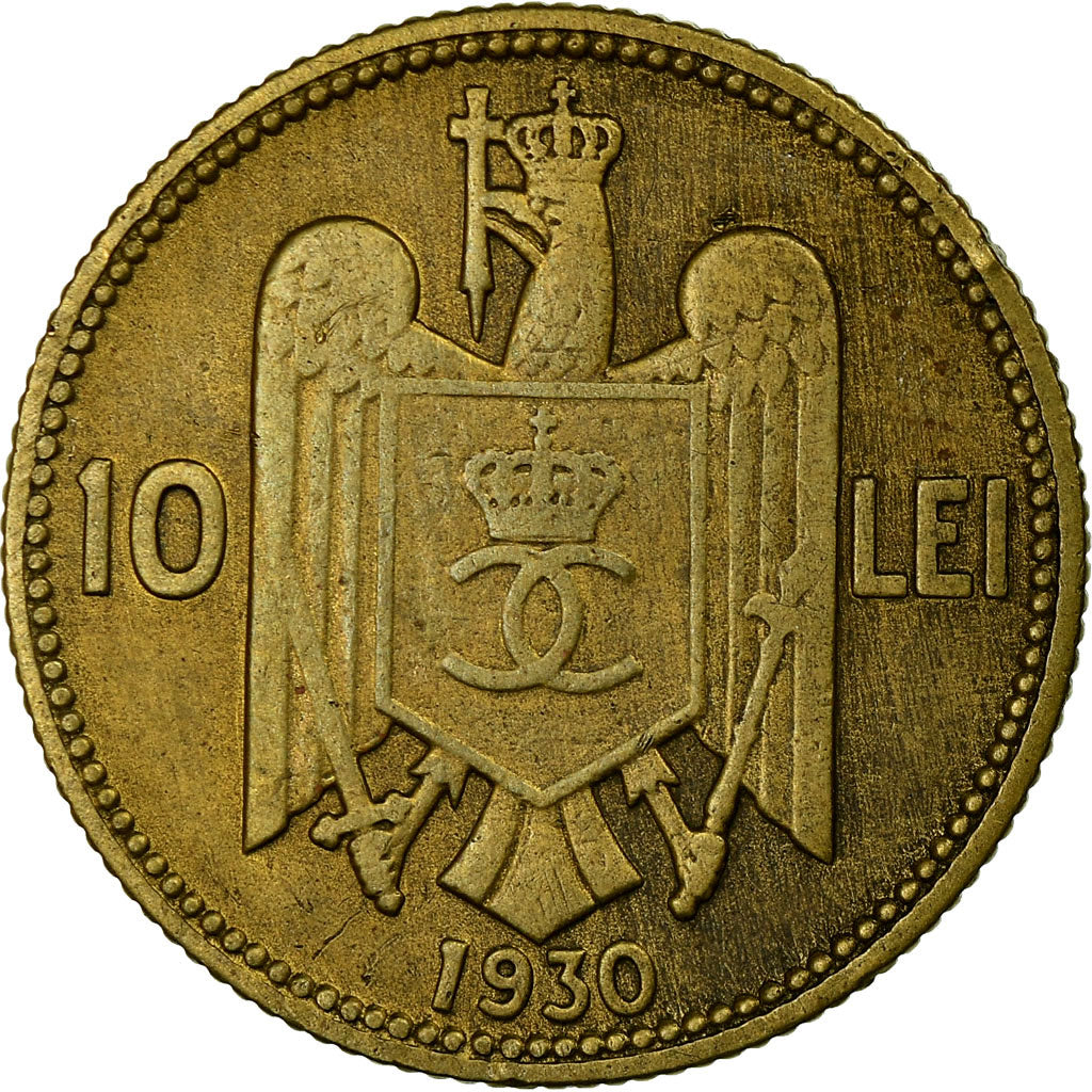 Monnaie, Roumanie, Carol II, 10 Lei, 1930, TTB, Nickel-brass, KM:49