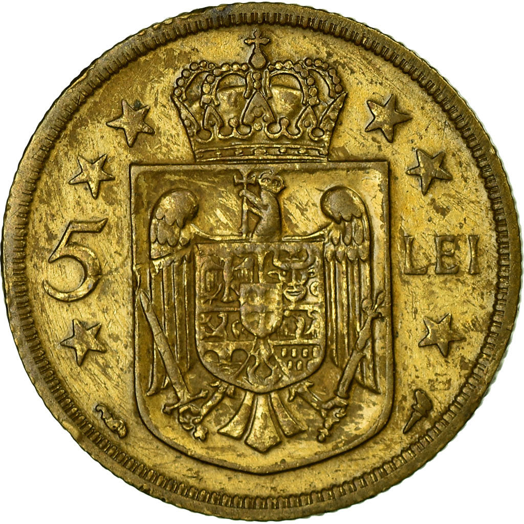 Monnaie, Roumanie, Mihai I, 5 Lei, 1930, TB+, Nickel-brass, KM:48