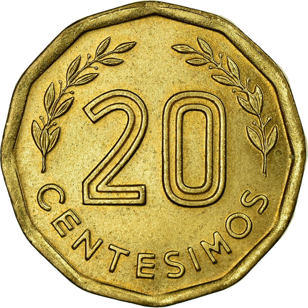Moneta, Uruguay, 20 Centesimos, 1978, Santiago, SPL-, Alluminio-bronzo, KM:67