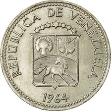 Coin, Venezuela, 5 Centimos, 1964, Madrid, AU(55-58), Copper-nickel, KM:38.2