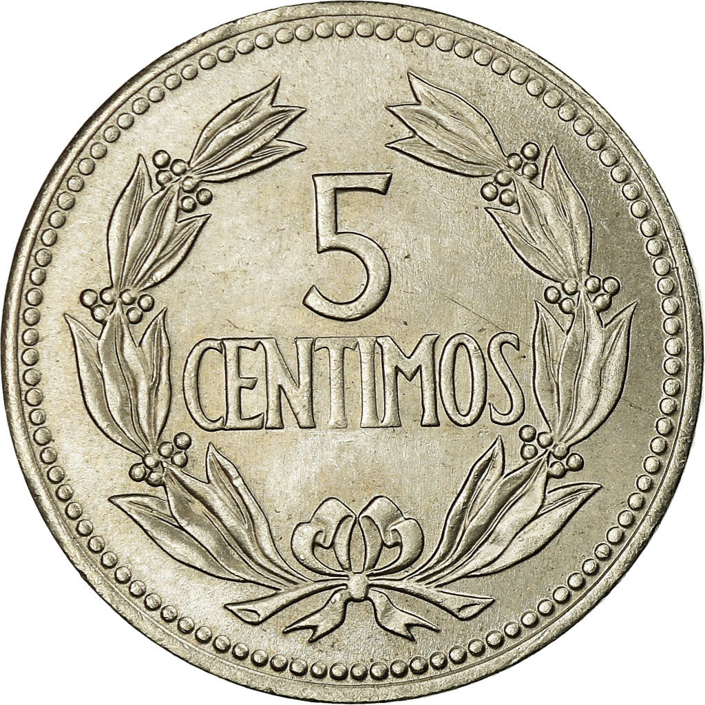 Coin, Venezuela, 5 Centimos, 1964, Madrid, AU(55-58), Copper-nickel, KM:38.2
