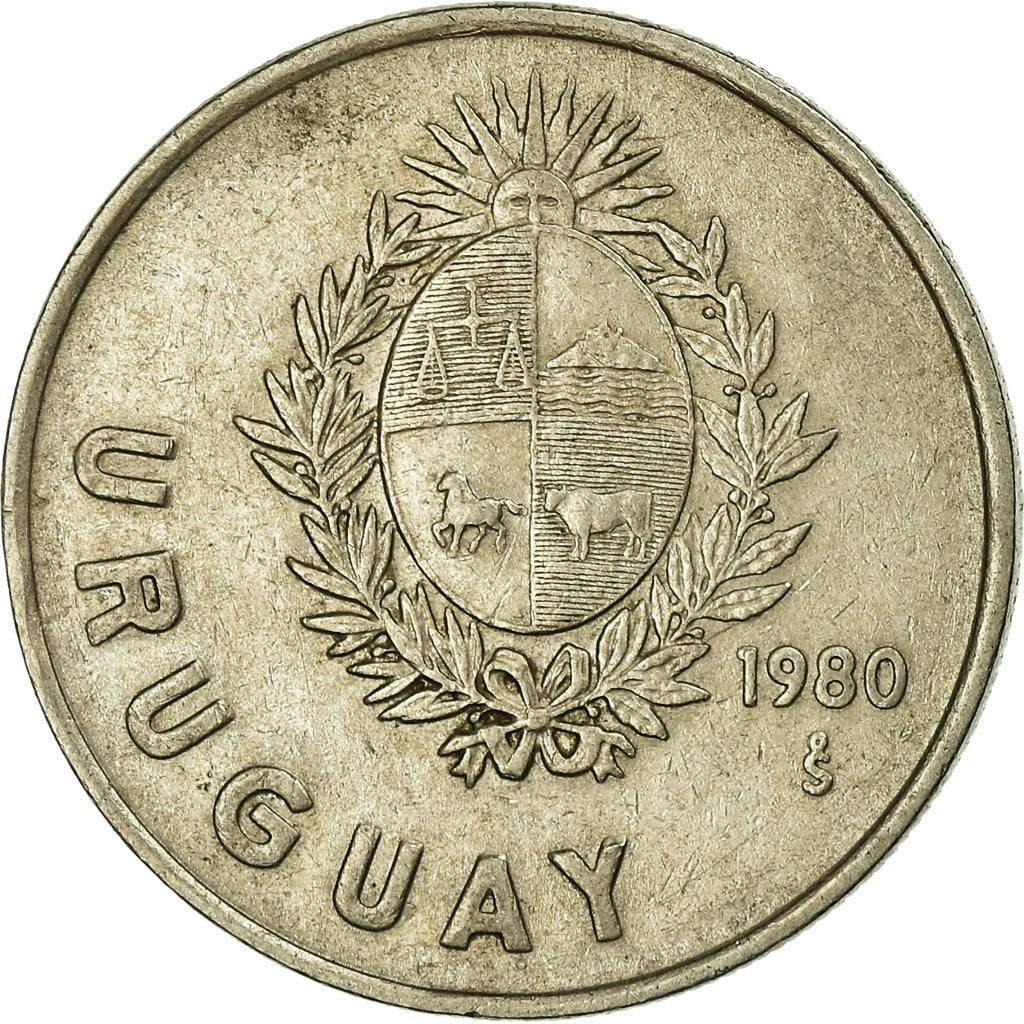 Münze, Uruguay, Nuevo Peso, 1980, Santiago, SS, Copper-nickel, KM:74