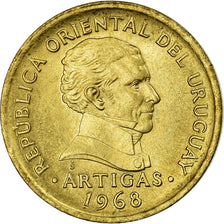 Coin, Uruguay, Peso, 1968, Santiago, AU(55-58), Nickel-brass, KM:49