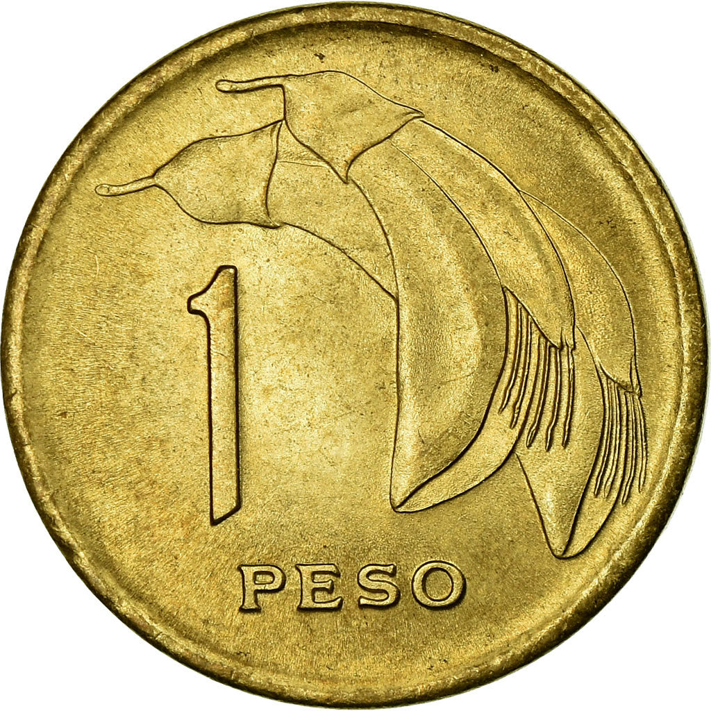 Coin, Uruguay, Peso, 1968, Santiago, AU(55-58), Nickel-brass, KM:49