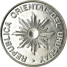 Monnaie, Uruguay, 10 Nuevos Pesos, 1989, Paris, SUP, Stainless Steel, KM:93