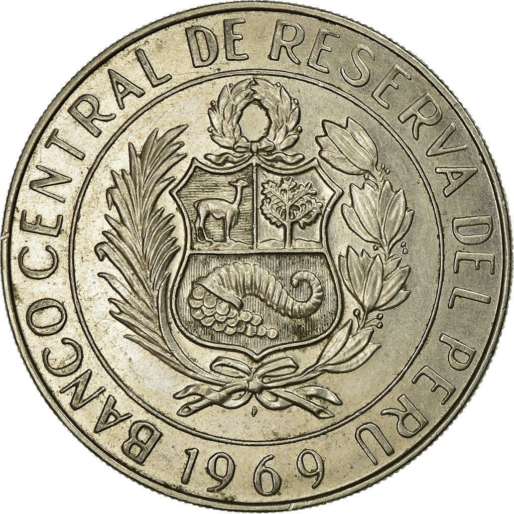 Coin, Peru, 10 Soles, 1969, Paris, AU(55-58), Copper-nickel, KM:253
