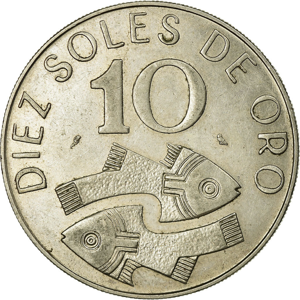 Coin, Peru, 10 Soles, 1969, Paris, AU(55-58), Copper-nickel, KM:253