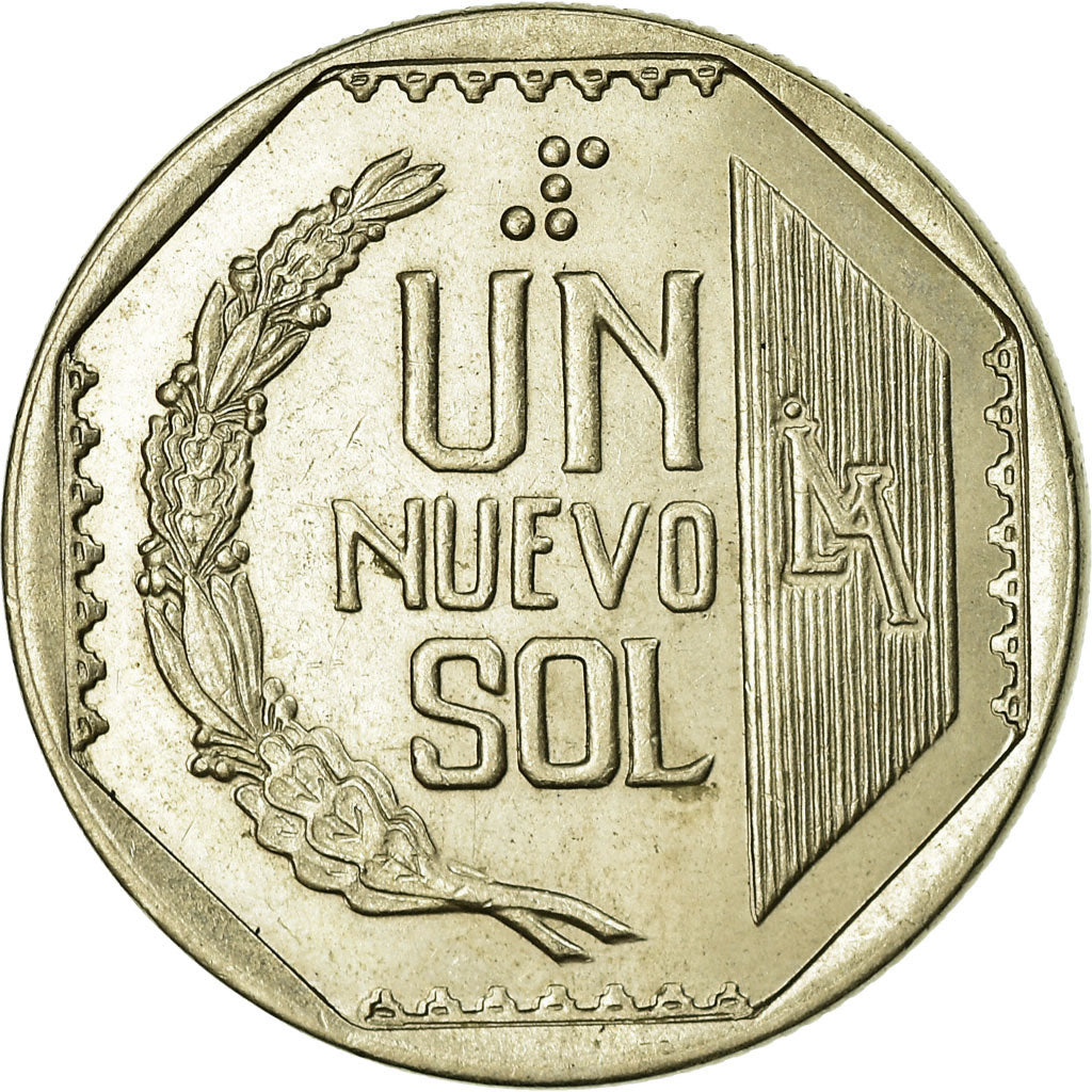 Moeda, Peru, Nuevo Sol, 1994, Lima, AU(55-58), Cobre-Níquel-Zinco, KM:308.1