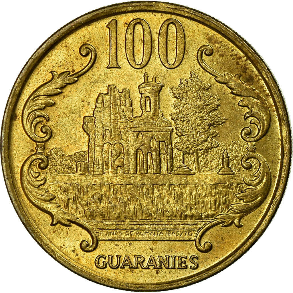 Monnaie, Paraguay, 100 Guaranies, 1993, TTB, Brass plated steel, KM:177a