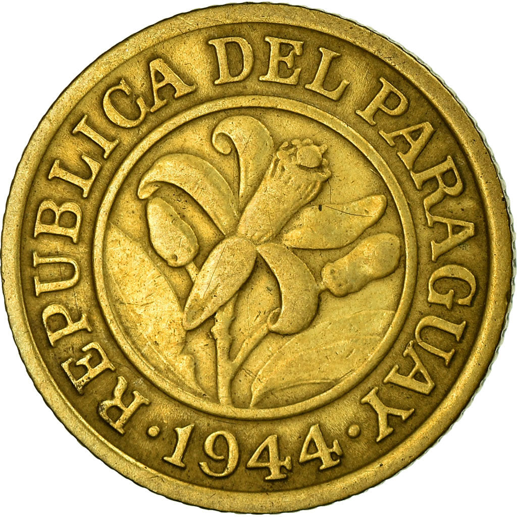 Coin, Paraguay, 10 Centimos, 1944, Le Locle, VF(30-35), Aluminum-Bronze, KM:22