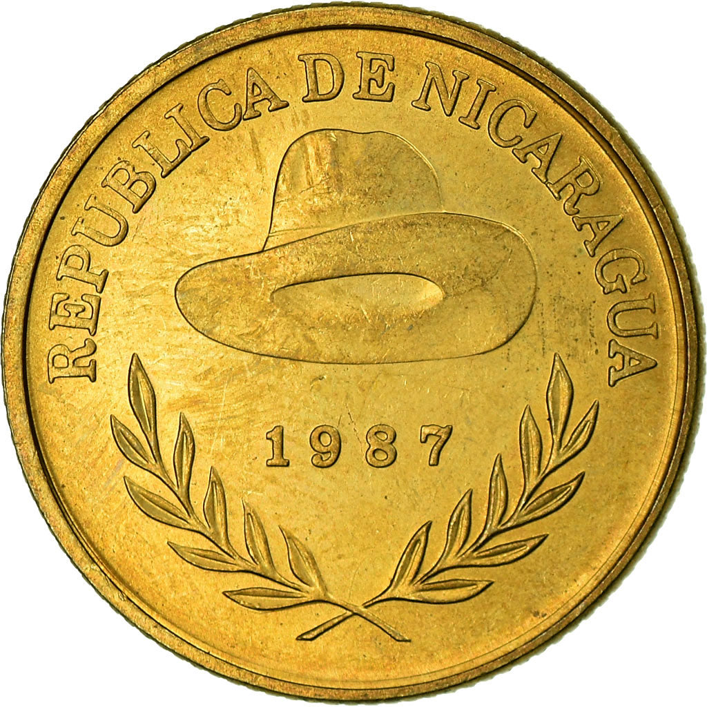 Monnaie, Nicaragua, 50 Centavos, 1987, SUP, Aluminum-Bronze, KM:58