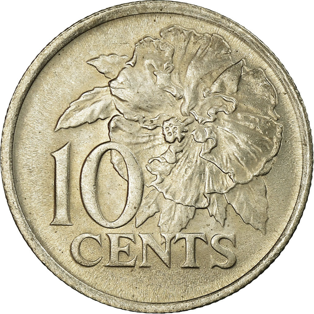 Coin, TRINIDAD & TOBAGO, 10 Cents, 1980, Franklin Mint, AU(55-58)