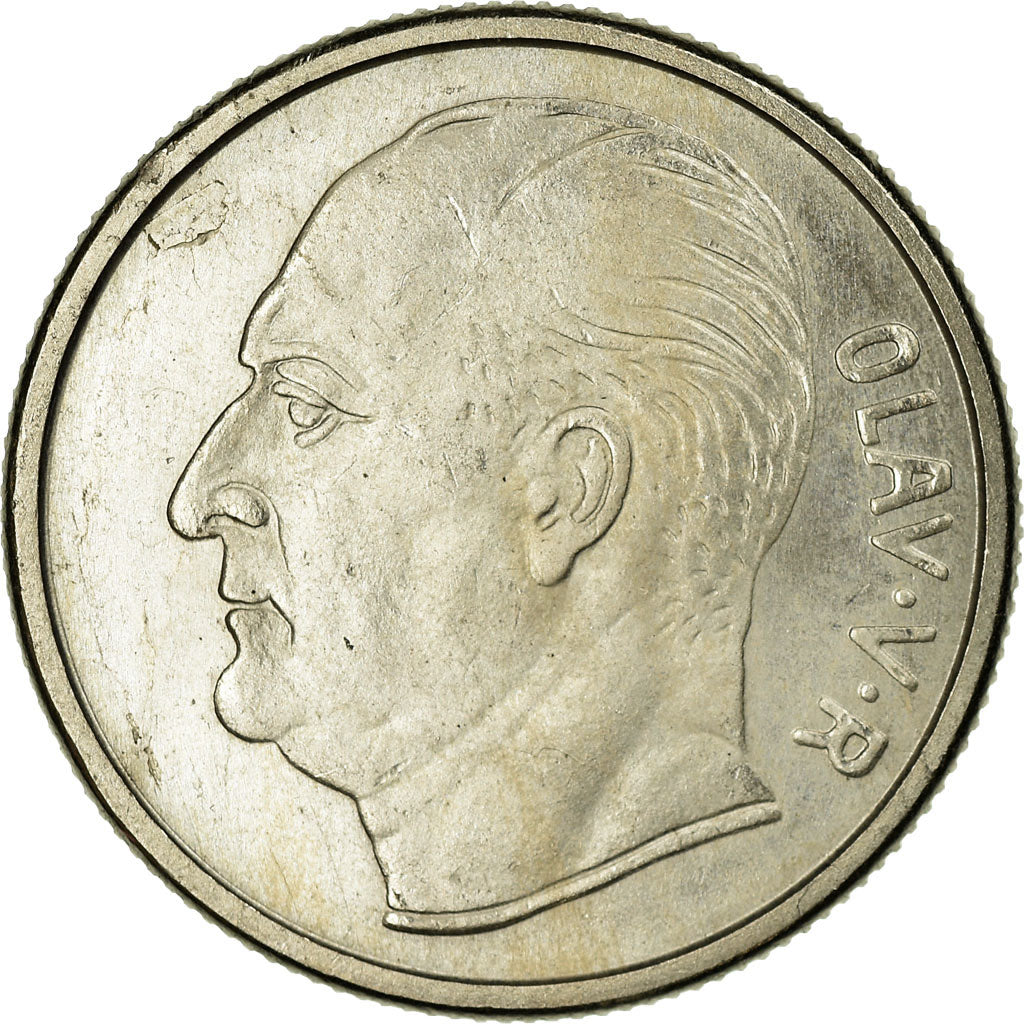Coin, Norway, Olav V, Krone, 1960, EF(40-45), Copper-nickel, KM:409