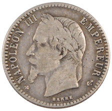 FRANCE, Napoléon III, 50 Centimes, 1864, Strasbourg, KM #814.2, VF(30-35), S...