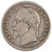 FRANCE, Napoléon III, 50 Centimes, 1864, Strasbourg, KM #814.2, VF(30-35), S...