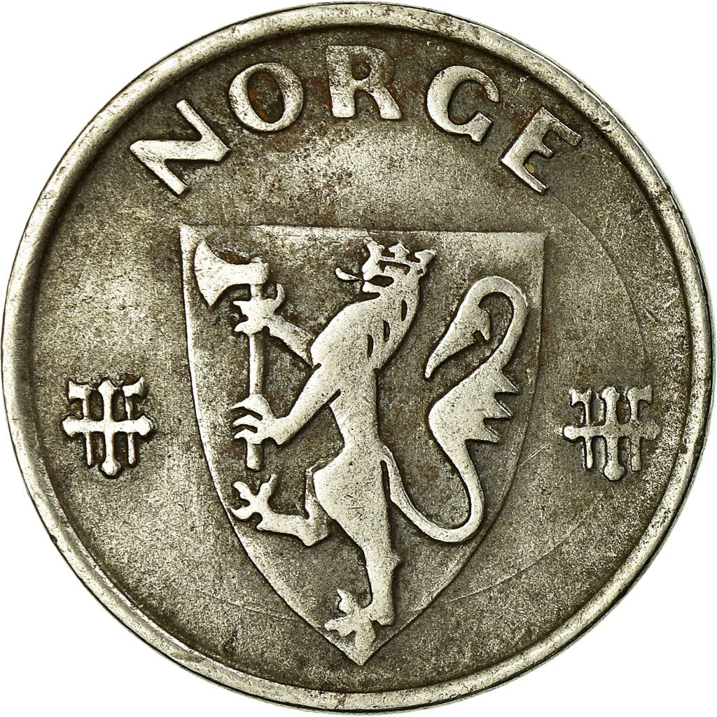 Coin, Norway, Haakon VII, 5 Öre, 1941, VF(30-35), Iron, KM:388