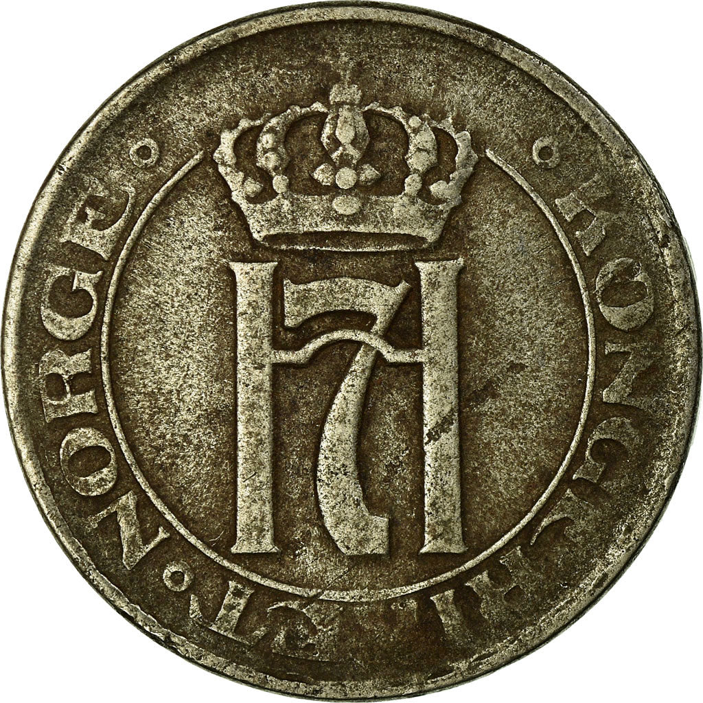 Coin, Norway, Haakon VII, 5 Öre, 1919, VF(20-25), Iron, KM:368a