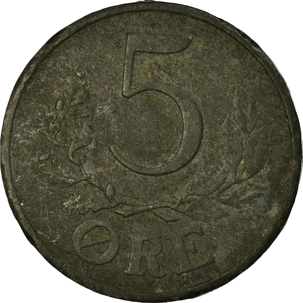 Coin, Norway, Haakon VII, 5 Öre, 1943, VF(20-25), Iron, KM:388