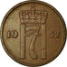 Moeda, Noruega, Haakon VII, 5 Öre, 1952, Kongsberg, EF(40-45), Bronze, KM:368